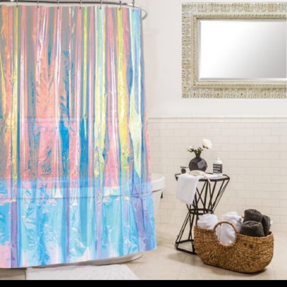 NIP URBAN OUTFITTERS IRIDESCENT SHOWER CURTAIN